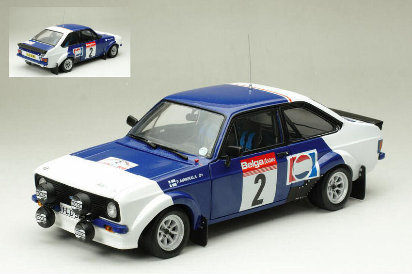 FORD ESCORT MKII RS1800 N.2 CIRCUIT OF ARDENNES AIRIKKALA-PIRONEN 1:18