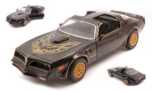 PONTIAC FIREBIRD TRANS AM STARLITE BLACK WITH GOLDEN EAGLE HOOD 1:24