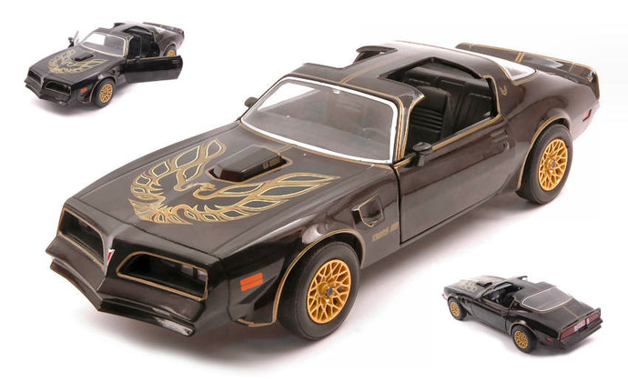 PONTIAC FIREBIRD TRANS AM STARLITE BLACK WITH GOLDEN EAGLE HOOD 1:24
