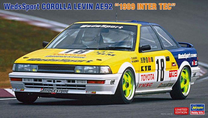 TOYOTA COROLLA LEVIN AE92 N 18 INTER TEC 1989 T.ASANO - M.HAGIWARA / 1:24