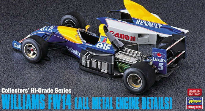 WILLIAMS F1 FW14B RENAULT N 5 WORLD CHAMPION SEASON 1992 NIGEL MANSELL - ALL METAL ENGINE DATAILS / 1:24