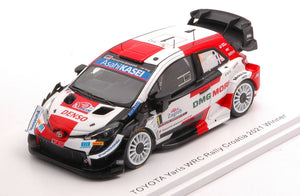 Toyota YARIS WRC #1 OGIER/INGRASSIA WINNER RALLY CROATIA 2021 hvid/rød/sort 1:43