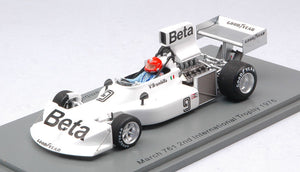 March 761 #9 VITTORIO BRAMBILLA 2nd INTERNATIONAL TROPHY 1976 hvid 1:43