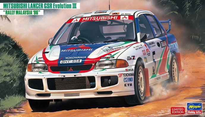 MITSUBISHI LANCER EVOLUTION III N 5 RALLY MALAYSIA 1996 F.GOCENTAS - K.SHINOZUKA / 1:24
