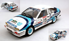 Indlæs billede til gallerivisning ALFA ROMEO ALFETTA GTV6 N 15 RALLY DES GARRIGUES 1986 C.RIGOLLET - M.BATHELOT WHITE 2 TONE BLUE 1:18