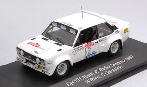 Fiat 131 ABARTH #2 ROHRL/GEISTDORFER WINNER RALLY SAN REMO 1980 hvid 1:43