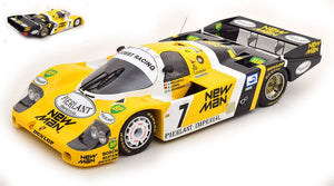 PORSCHE 956L TURBO TEAM NEWMAN JOEST RACING N 7 WINNER 24h LE MANS 1984 K.LUDWIG - H.PESCAROLO - S.JOHANSSON YELLOW BLACK 1:12