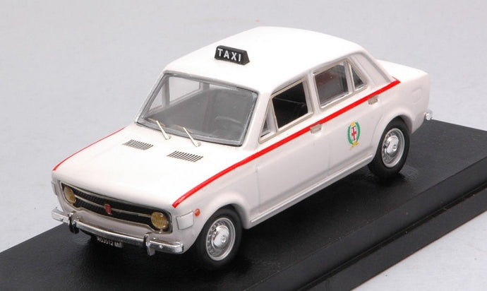 FIAT 128 4-DOOR TAXI MILANO 1972 WHITE 1:43