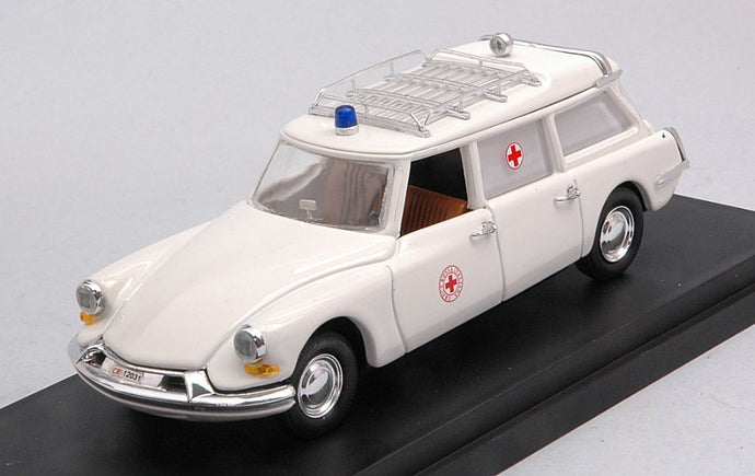 CITROEN ID19 BREAK C.R.I. CROCE ROSSA ITALIANA 1958 - AMBULANCE WHITE 1:43