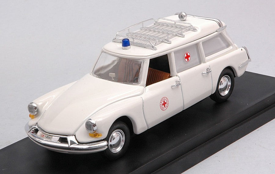 CITROEN ID19 BREAK C.R.I. CROCE ROSSA ITALIANA 1958 - AMBULANCE WHITE 1:43
