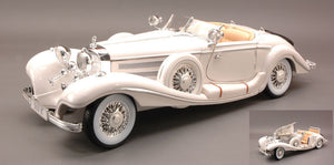 MERCEDES BENZ 500K 1936 hvid 1:18