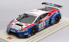 Indlæs billede til gallerivisning Lamborghini HURACAN GT3 #12 BERETTA/GATTUSO/PICCINI 24H SPA 2017 hvid/blå/rød 1:43