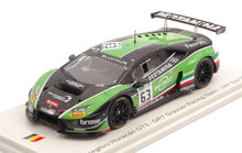 Indlæs billede til gallerivisning Lamborghini HURACAN GT3 #63 BORTOLOTTI/ENGELHART/CALDARELLI 24H SPA 2017 grøn/sort 1:43