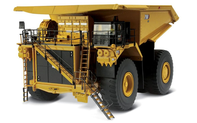 CATERPILLAR CAT798AC CASSONE RIBALTABILE CAVA MINERARIA - MINING TRUCK YELLOW BLACK 1:50