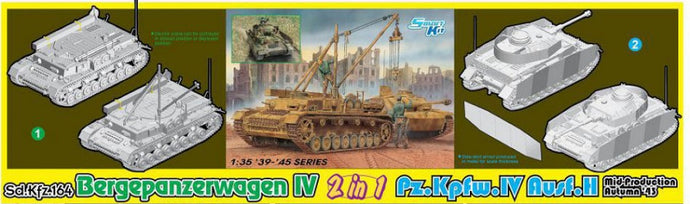 BERGEPANZERWAGEN IV / Pz.Kpfw.IV Ausf.H 2 in 1 KIT 1:35