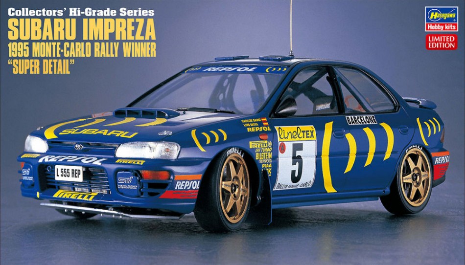 SUBARU IMPREZA N 5 WINNER RALLY MONTECARLO 1995 C.SAINZ - L.MOYA / 1:24