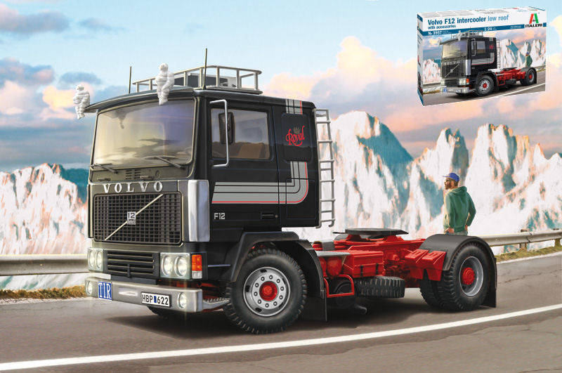 VOLVO F12 TURBO 6 LOW ROOF TRACTOR TRUCK 2-ASSI 1977 / 1:24