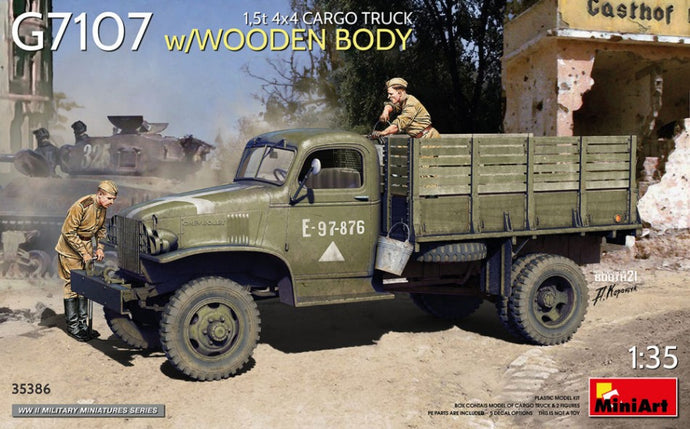 CHEVROLET G7107 1.5t 4x4 CARGO TRUCK WOODEN BODY MILITARY 1945 / 1:35