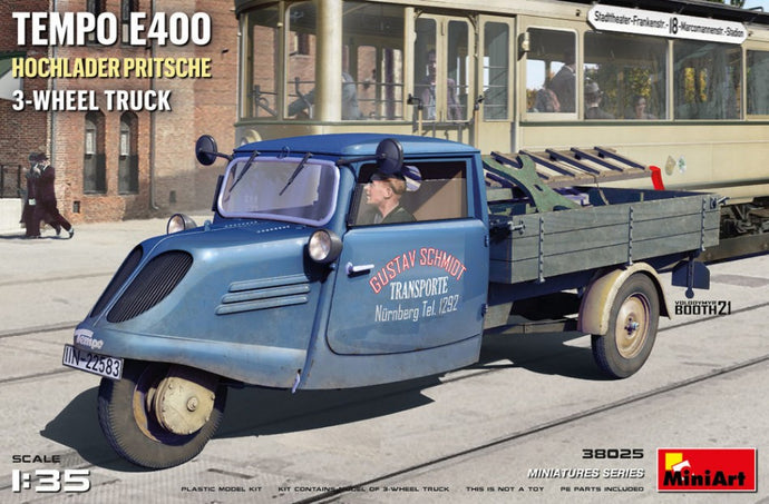 TEMPO E400 HPCHLADER PRITSCHE 3-WHEEL TRUCK KIT 1:35