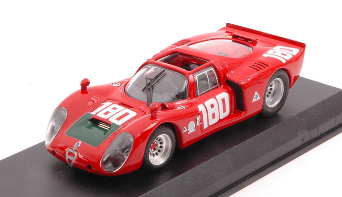 ALFA ROMEO 33.2 N 180 TARGA FLORIO 1969 I.GALLI - N.GIUNTI RED 1:43