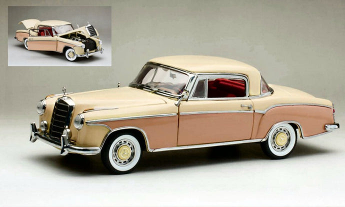 MERCEDES 220 SE COUPE' (W128) LIGHT BEIGE/ROSA 1:18