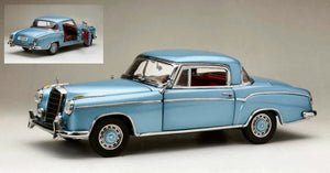 MERCEDES 220 SE COUPE' (W128) METALLIC LIGHT BLUE 1:18