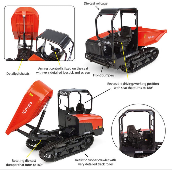 MINI DUMPER CINGOLATO KUBOTA KC300HR-5 1:24