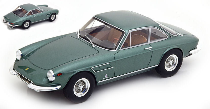 FERRARI 330 GTC 1966 LIGHT GREEN METALLIC 1:18