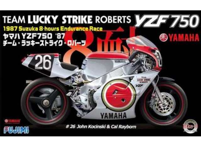 YAMAHA YZF 750 N.26 LUCKY STRIKE 8H SUZUKA 1987 K.ROBERTS 1:12