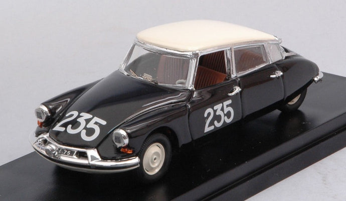 CITROEN DS19 N 235 MILLE MIGLIA 1957 RENAUD - GORDINE BLACK WHITE 1:43