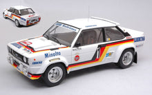 Indlæs billede til gallerivisning Fiat 131 ABARTH #1 ROHRL/GEISTDORFER RALLY HUNSRUCK 1979 hvid/gul/rød 1:18