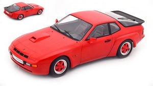 PORSCHE 924 CARRERA GT RED WITH RED WHEEL RIMS 1:18
