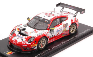 Porsche 911 GT3 R #22 BERGMEISTER/MAKOWIECKI/OLSEN 8th 24H SPA 2020 hvid/rød 1:43