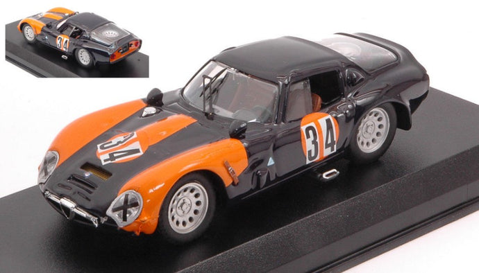 ALFA ROMEO TZ2 N 34 MISANO 1973 O.VOLONTIERO DARK BLUE ORANGE 1:43