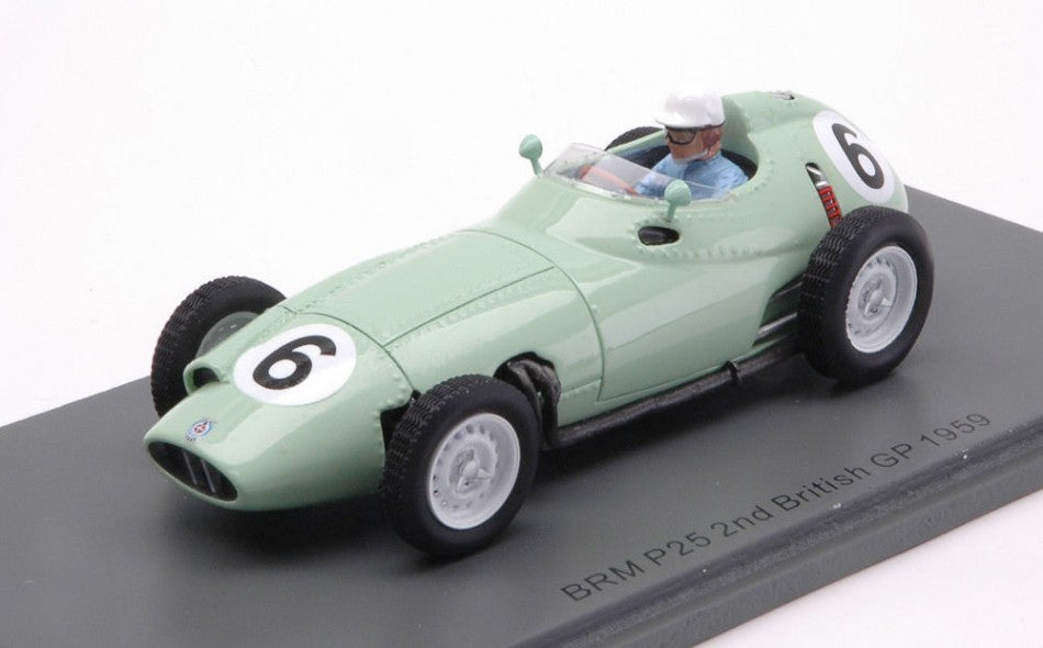 BRM P25 STIRLIN MOSS 1959 N.6 2nd BRITISH GP 1:43