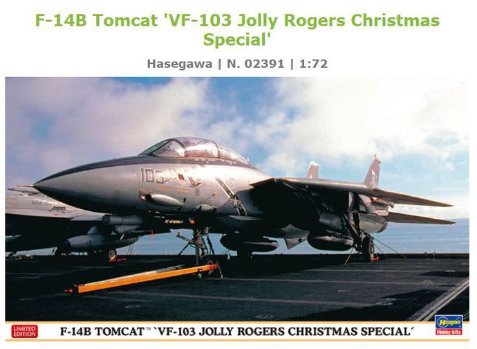 GRUMMAN F-14A TOMCAT VF-103 JOLLY ROGERS CHRISTMAS SPECIAL MILITARY AIRPLANE 1974 / 1:72