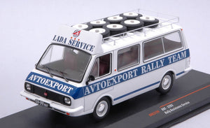 Raf 2203 LATVIA RALLY SERVICE ASSISTANCE WITH ROOF RACK + WHEELS hvid/blå 1:43