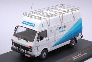 VW LT35 LWB MAZDA RALLY TEAM EUROPE - RALLY ASSISTANCE VAN 1989 hvid/blå 1:43