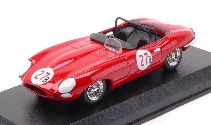 JAGUAR E TYPE SPIDER N 27 RIVERSIDE 1961 KRAUSE RED 1:43