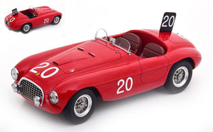FERRARI 166MM 2.0L V12 N 20 WINNER SPA FRANCORCHAMPS 1949 L.CHINETTI - J.LUCAS RED 1:18
