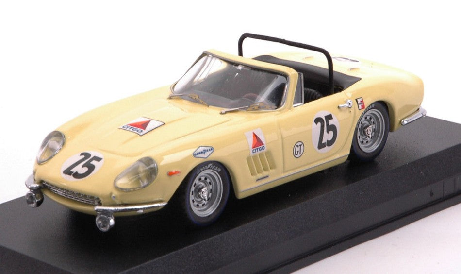 FERRARI 275 GTB/4 SPIDER N 25 12h SEBRING 1967 R.McCLUGGAGE - F.WINDRIDGE YELLOW 1:43