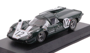 LOLA T70 MKIII ASTON MARTIN 5.0L V8 TEAM LOLA RACING N 12 24h LE MANS 1967 K.IRWIN - P.DE KLERK GREEN 1:43