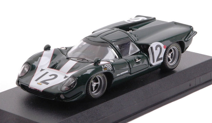 LOLA T70 MKIII ASTON MARTIN 5.0L V8 TEAM LOLA RACING N 12 24h LE MANS 1967 K.IRWIN - P.DE KLERK GREEN 1:43