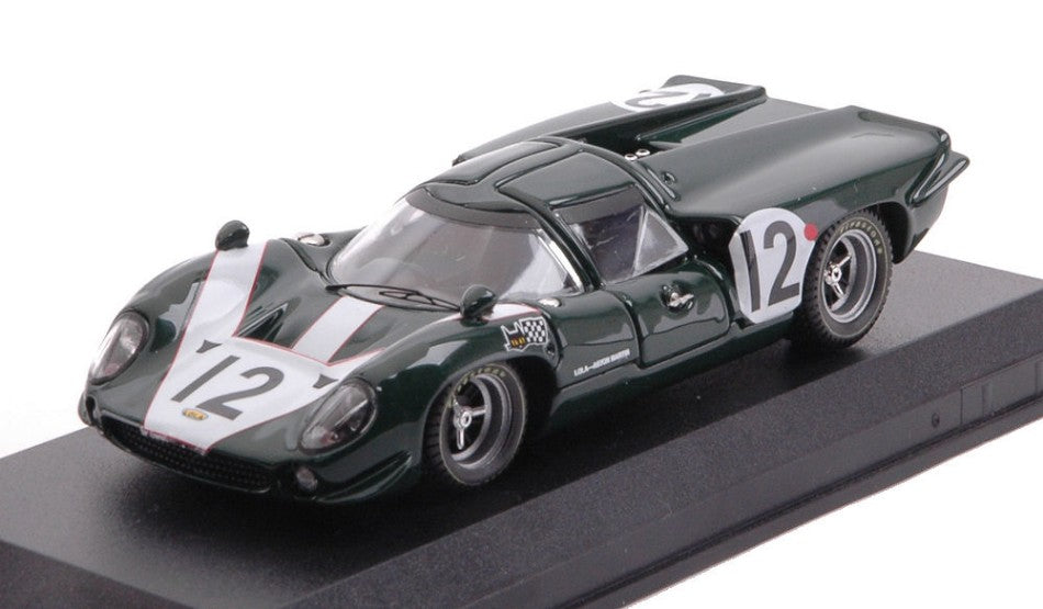 LOLA T70 MKIII ASTON MARTIN 5.0L V8 TEAM LOLA RACING N 12 24h LE MANS 1967 K.IRWIN - P.DE KLERK GREEN 1:43