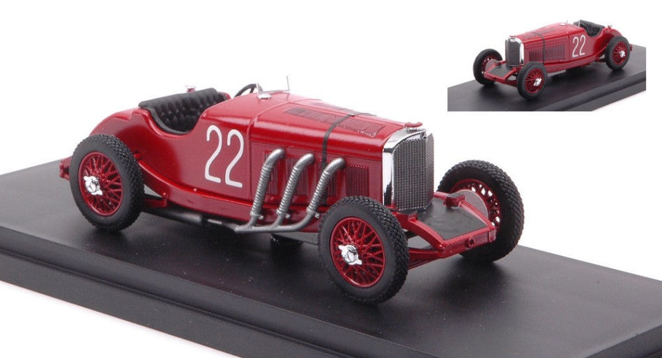 MERCEDES BENZ F1 SSK 7.1L S6 SUPERCHARGED SPIDER N 22 MONZA GP 1931 B.IVANOSKI - H.STOFFEL RED 1:43