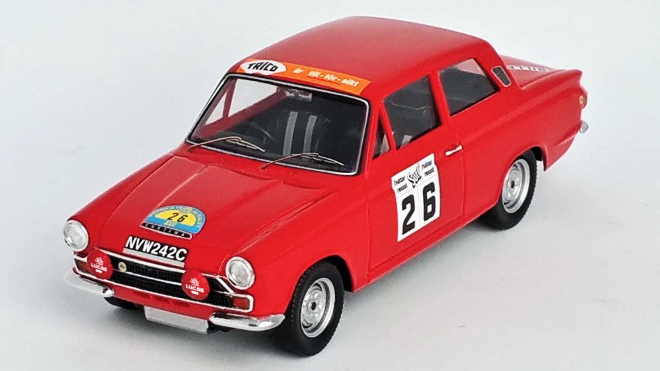 FORD LOTUS CORTINA N.26 10th RALLY OF SWEDEN 1966 ELFORD/DAVENPORT 1:43