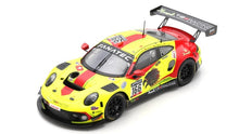 Indlæs billede til gallerivisning Porsche 911 GT3 R #166 DECURTINS/BUSCH/LAUCK/BASSENG 24H SPA 2021 gul/rød 1:43