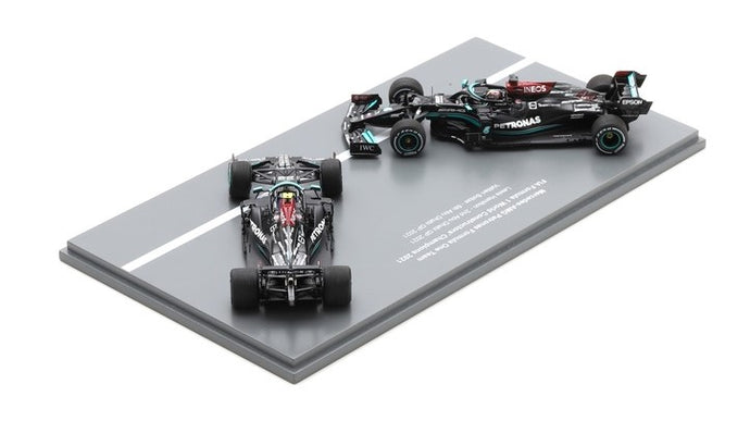 MERCEDES F1 N.44+N.77 2nd & 6th ABU DHABI GP CONSTRUCTOR'S CHAMPION 2021