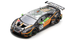 Lamborghini HURACAN GT3 EVO #63 BORTOLOTTI/MAPELLI/CALDARELLI 8th 24H SPA 2021 sort/orange/grøn 1:43