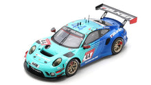 Indlæs billede til gallerivisning Porsche 911 GT3 R #44 BACHLER/RAGGINGER/MULLER/PICARIELLO 24H NURBURGRING 2021 turkis/blå 1:43